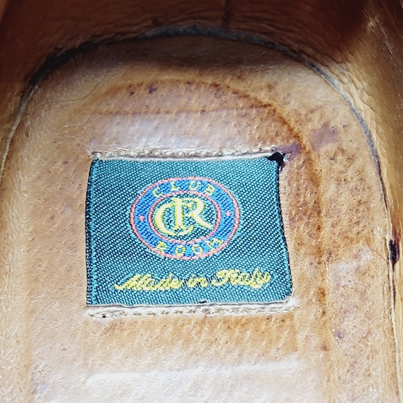 Club Room Italy Made Men Sz 11M Brown Leather Cap-Toe Lace Up Dress Ankle Boots. - Picture 13 of 13